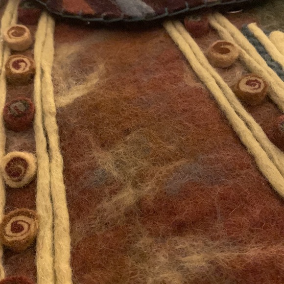 NEW Anthropologie Rising Tide handmade wool purse - Picture 8 of 16